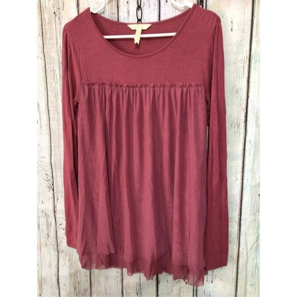 Matilda Jane Boho Peasant Style Top Size XS Dusty Rose 🌷 - Picture 6 of 10